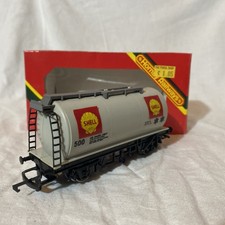 Hornby Railways R.020 Shell Tank Wagon OO Gauge Silver Boxed Model GC 