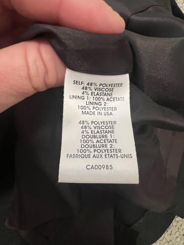 Falda Lápiz Nanette Lepore Marrón Forrada Peplum Talla 10 - Imagen 8 de 10