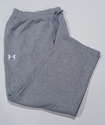 UNDER ARMOUR RIVAL FLEECE POLYESTER BLEND SWEATPANTS MENS SIZE 5XL -GRAY- NWOT