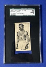 1938 Cartledge Razor Joe Louis Famous Prize Fighters #30 SGC 6 EX-NM
