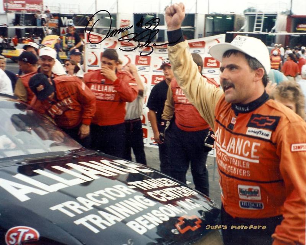 DENNIS SETZER SIGNED #59 NASCAR BUSCH SERIES AUTOGRAPHED 8x10