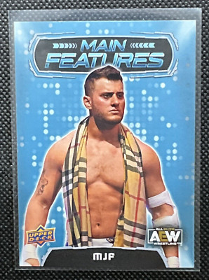 MJF Main Features #MF-9 AEW Upper Deck 2022 All Elite Wrestling Trading Card.