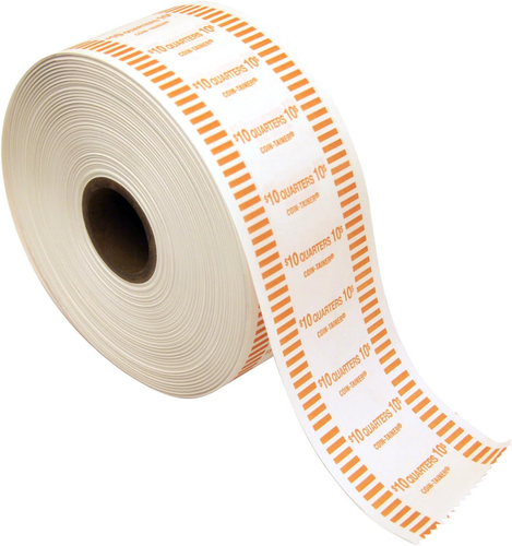 The Coin-Tainer Co. Automatic Coin Wrapper Roll, Quarter, 1000 Feet (50025), Ora - Picture 6 of 12