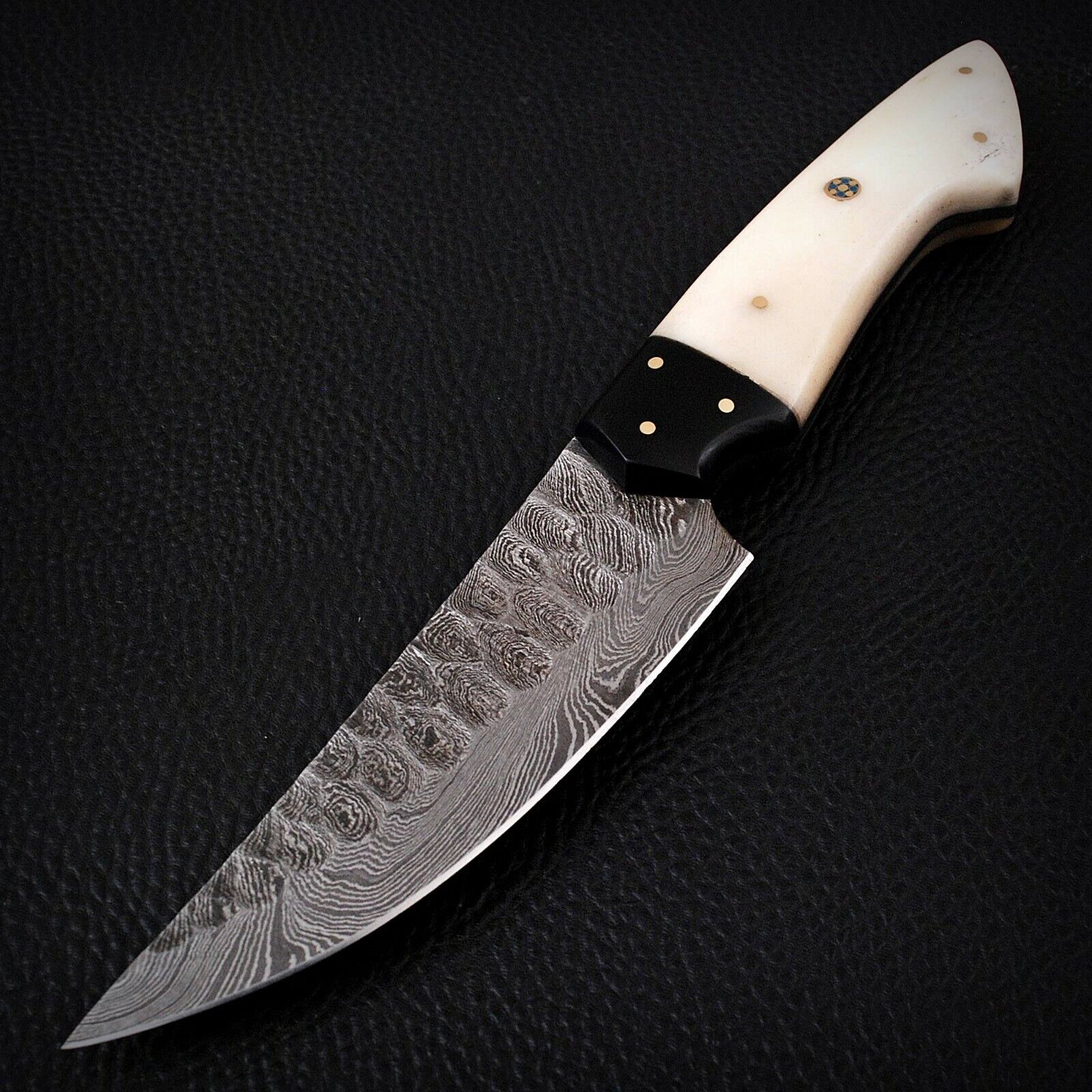 MRS CUSTOM Hand Forged Damascus Steel Hunting Full Tang Steak Knife 67