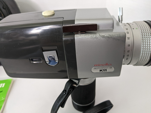 Minolta Movie Camera Autopak 8 K11 Zoom Rokkor 1:1.8 Not Tested Powers On - Picture 9 of 21
