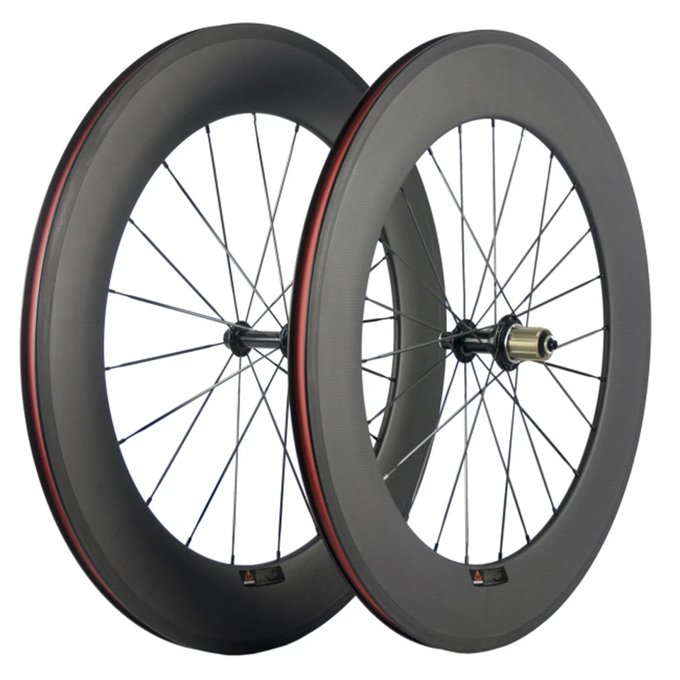 38/50/60mm T1000 Carbon Laufradsatz Rennrad Fahrrad Räder Clincher Wheel - Bild 4 von 4