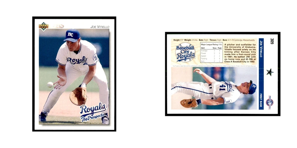 Joe Vitiello 1992 Upper Deck Minor League #309 Baseball Cards Baseball Card NM - Image 3 of 3