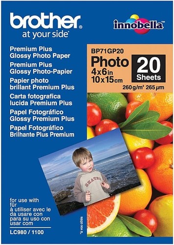 NEW Brother Genuine BP71GP20 Glossy Photo Paper 10x15cm 260gsm Inkjet 20 Sheets - Picture 8 of 8