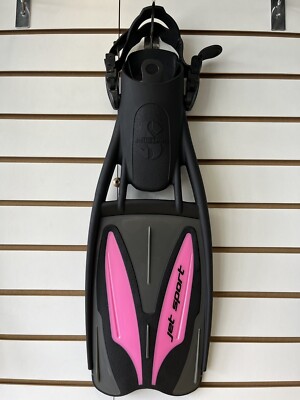 New Scubapro Jet Sport Open-Heel Scuba Fin Pink Size X-Small