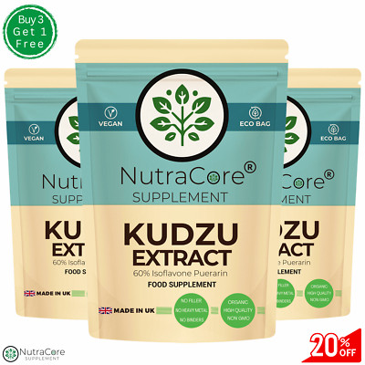 KUDZU Wurzelextrakt Kapseln 6000mg (60% Isoflavon Puerarin) - KATER Unterstützung