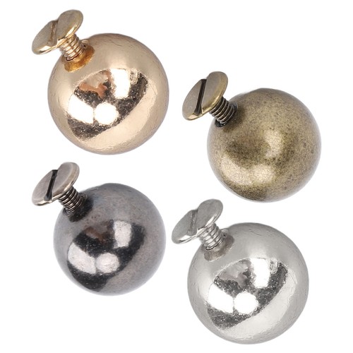 50 Set Sphere Rivet Kit Iron Soild 10mm Diameter Sphere Stud Kit With 6mm Screws - Picture 19 of 35