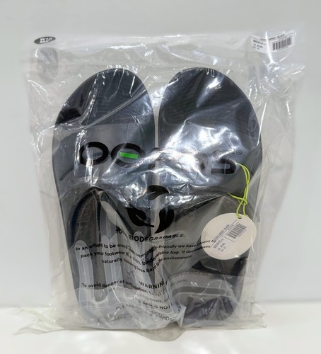 OOFOS OOAHH Sandal Slide Recovery Footware Unisex #1100 - Black - Choose Size - Picture 2 of 9