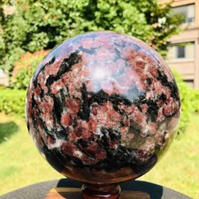 13.86LB Natural Astrophyllite Quartz Crystal"Fireworks Stone"The Ball Heals 155