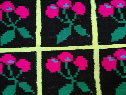 Vintage Moroccan Handmade Rug Azilal Wool Tribal Berber Floral Carpet - Picture 7 of 10