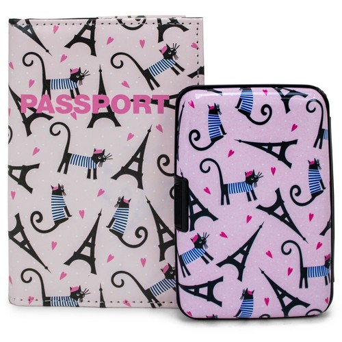RFID Blocking Wallet and RFID Blocking Passport Holder Set - 50 Options - Picture 26 of 81