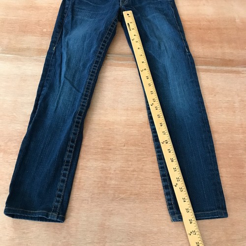 True Religion World Tour Julie Jeans Women size 26 Blue Embroidered Flap Pockets - Picture 7 of 13