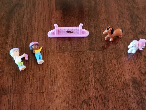 1995 Polly Pocket Pony Jumpin' Fun - Pet Parade - Bluebird 5 pieces