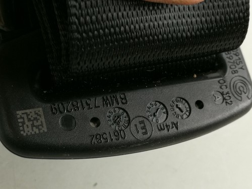 Mini Cooper F56 F55 Rear Seat Left Side Safety Seatbelt Seat Belt 7318209 - Picture 12 of 12