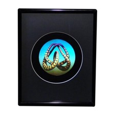 Cuadro holograma afinado color lazo Mobius 3D ENMARCADO, tipo grabado coleccionable