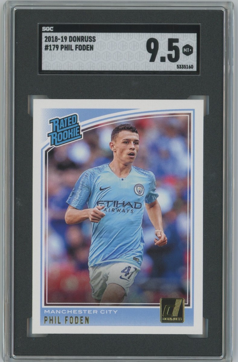 2018-19 Panini Donruss #179 Phil Foden Rated Rookie SGC 9.5
