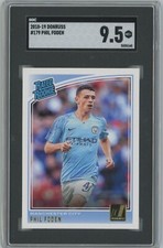 2018-19 Panini Donruss #179 Phil Foden Rated Rookie SGC 9.5 Mint Man City