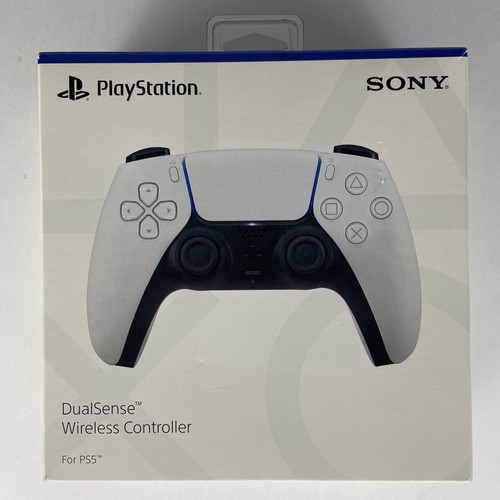 Sony PlayStation 5 Dualsense Wireless Controller for PS5 - White - New In Box - Picture 1 of 3