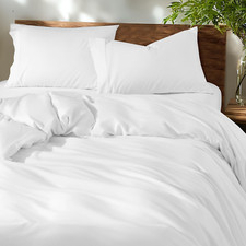 100 Cotton King Size Duvet Covers - 600 Thread Count, Luxury Sateen Weave Egypt