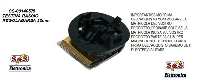 CS-00140575 Rowenta testina rasoio 32 mm Trim&Style TN9100 TN9106 TN9130 TN9160