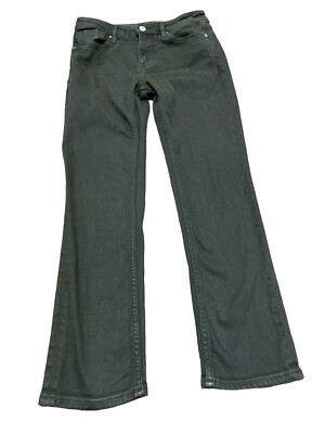 Vigoss Steve Womens Green Denim Dark Wash Crop Straight