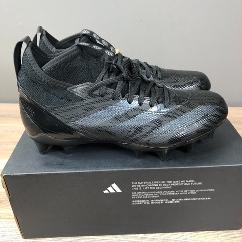 adidas adizero Impact Black Football Cleats Shoes IF2433 Men's Size 9 NIB - Picture 5 of 13