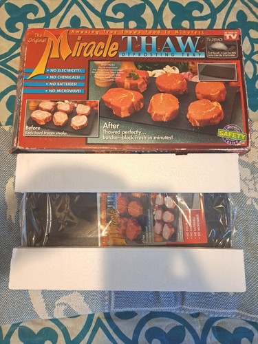 Miracle Thaw Thawing Defrosting Tray As Seen On TV 1995 Vint Original New in Box