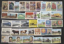 38 Different MINT Never Hinged British Colonial Mini Topical Collection