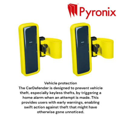 PYRONIX CARDEFENDER-WE KIPP- ODER SCHOCKBEWEGUNGSSENSOR ALARM FÜR FAHRZEUGSICHERHEIT