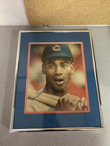 Ernie Banks "Mr. Cub" Framed Autographed picture 11 X 14