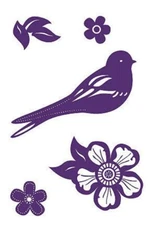 25 Songbird Silhouette WALLIES CUTOUTS
