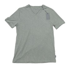John Varvatos Men's Flagstone Grey Miles V-Neck Short Sleeve T-Shirt