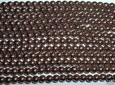 AL143 CZECH 4mm ROUND DRUK Glass Beads-BRONZE-100