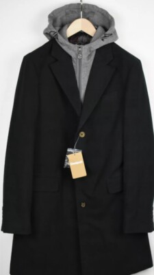 DESIGUAL ABRIGO CHETOMAL MEN'S HOODDED HYBDRID COAT (SZ Medium