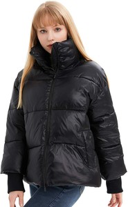Wownach Womens Puffer Short Jacket Winter Warm Oversize Padding Down Coat