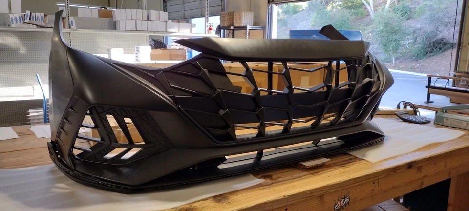 Kit de conversão de carroceria dianteira Hyundai Elantra 2017-2018 KDM raro para-choque importado - Imagem 3 de 4