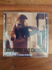 TAYLOR SWIFT FT ED SHEERAN 'EVERYTHING HAS CHANGED' NEW UK CD PROMO + STICKER