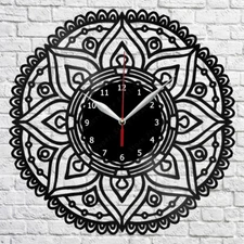 Abstract Vinyl Record Wall Clock Home Fan Art Decor 12'' 30 cm 6992
