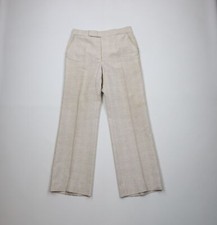 Vtg 70s Streetwear Mens 30x30 Distressed Knit Wide Leg Bell Bottoms Pants USA