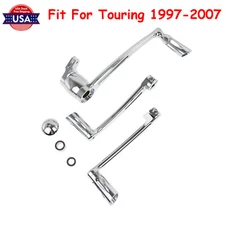 Chrome Brake Arm Shift Lever w/ Shifter Pegs Fit For Harley Touring Road King