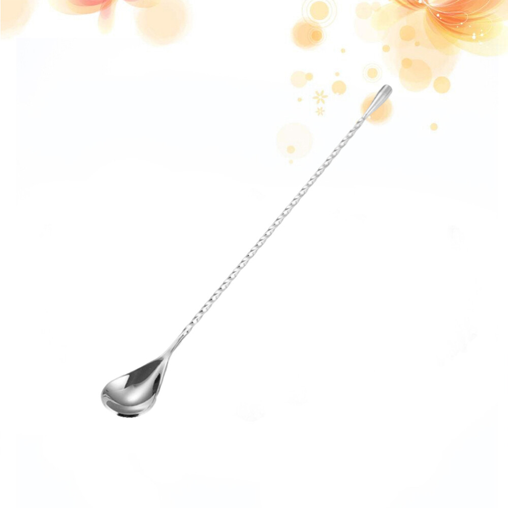 Spiral Spoon Metal Mixing Sticks Beverage Stirring Rod Drinks Mixing