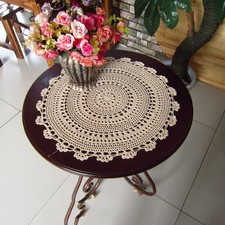 Coton Anti-dérapant Table Napperon Coussinet Main Crochet Lacet Dîner Nappe 1pc