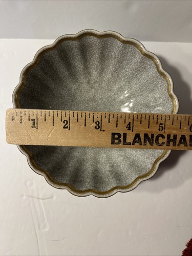 Royal Copenhagen Denmark Crackleware Bowl Numbered - Picture 15 of 16