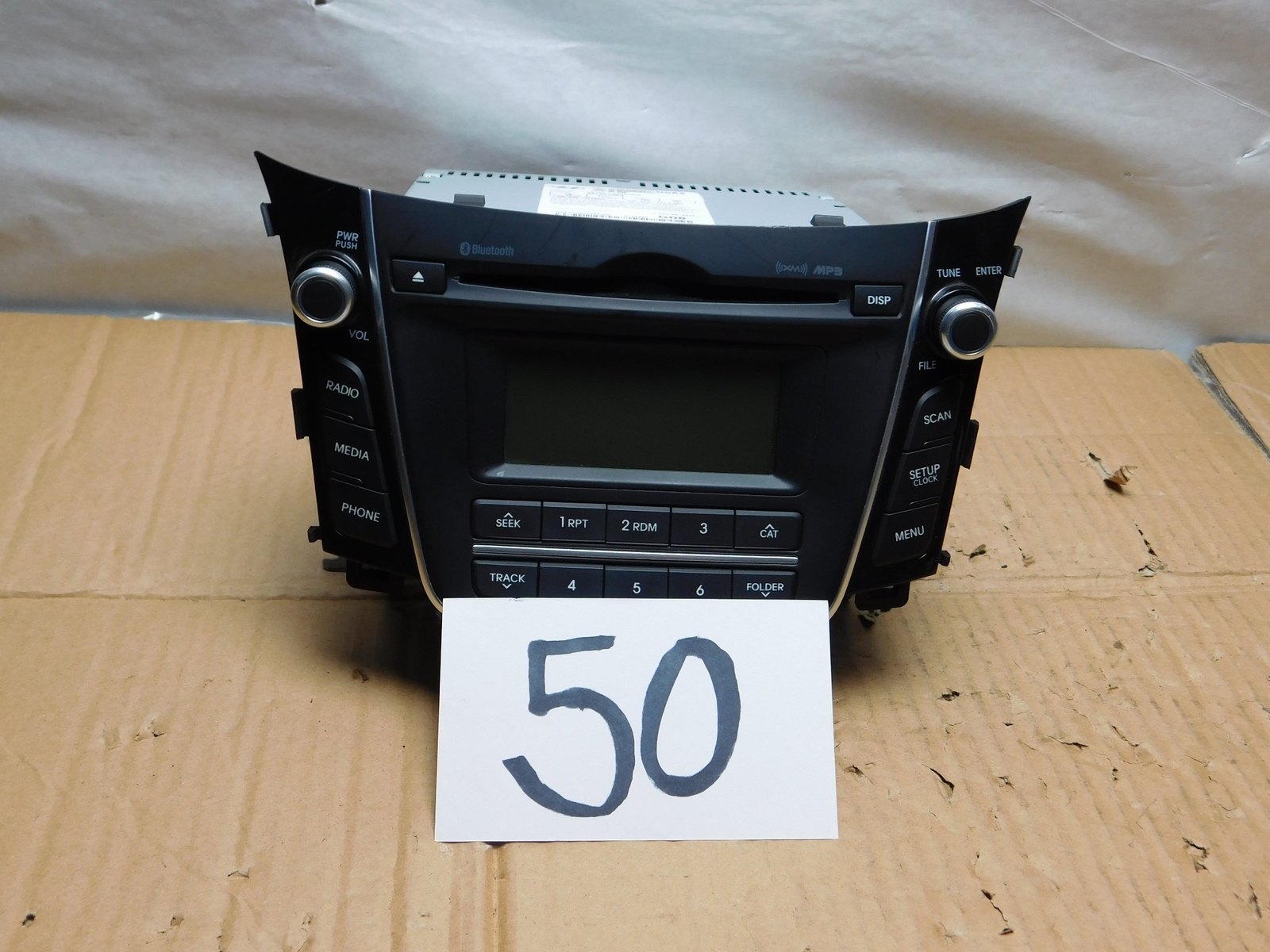 13 14 HYUNDAI ELANTRA #50 Radio Stereo Single CD MP3 AM & FM Used 96170-A5160GU