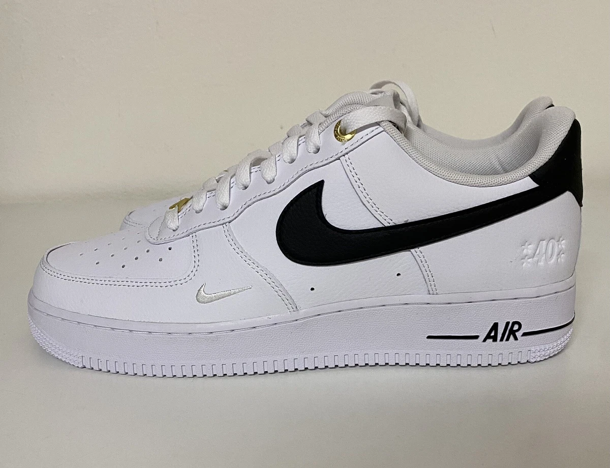 Men's Nike Air Force 1 '07 LV8 White/Black-White (DQ7658 100) - 9