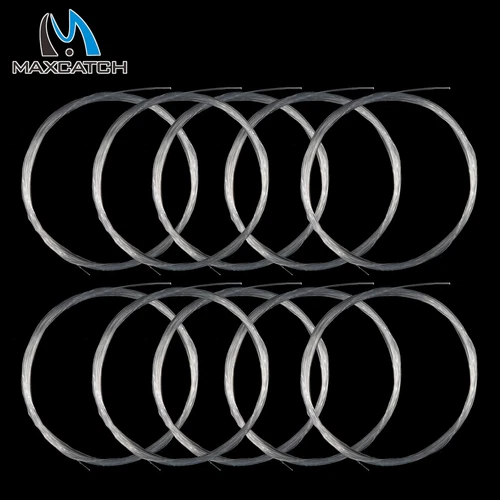 10pcs Fly Fishing Tapered Leader Line7.5/9/12/15FT 0/1/2/3/4/5/6/7X Nylon Leader
